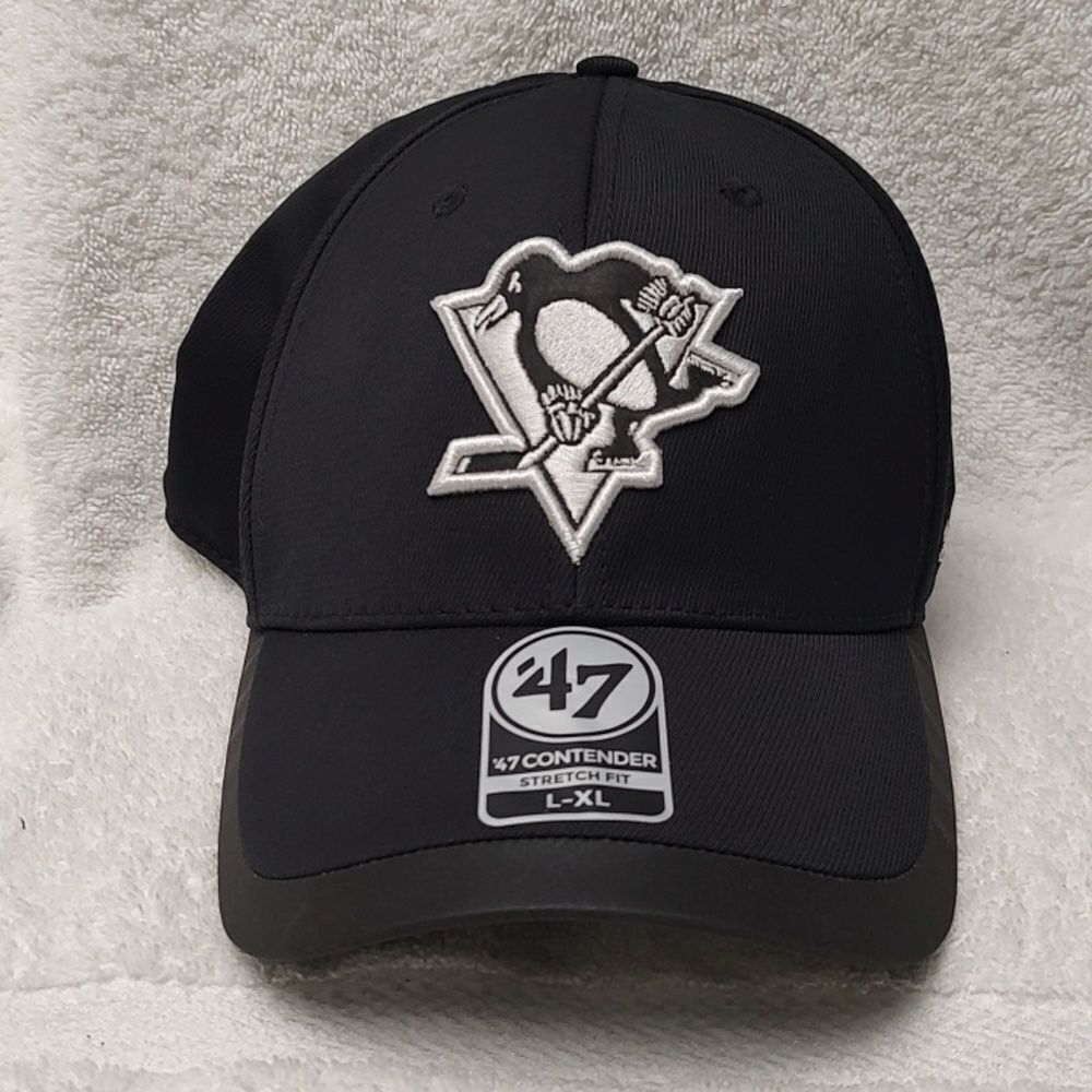 47 Brand Pittsburgh Penguins L/XL Stretchfit Hat - New